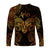 Aries Zodiac Polynesian Long Sleeve Shirt Unique Style - Gold LT8 - Polynesian Pride