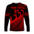 (Custom Personalised) New Zealand Rugby Maori Long Sleeve Shirt Silver Fern Koru Vibes - Red LT8 - Polynesian Pride