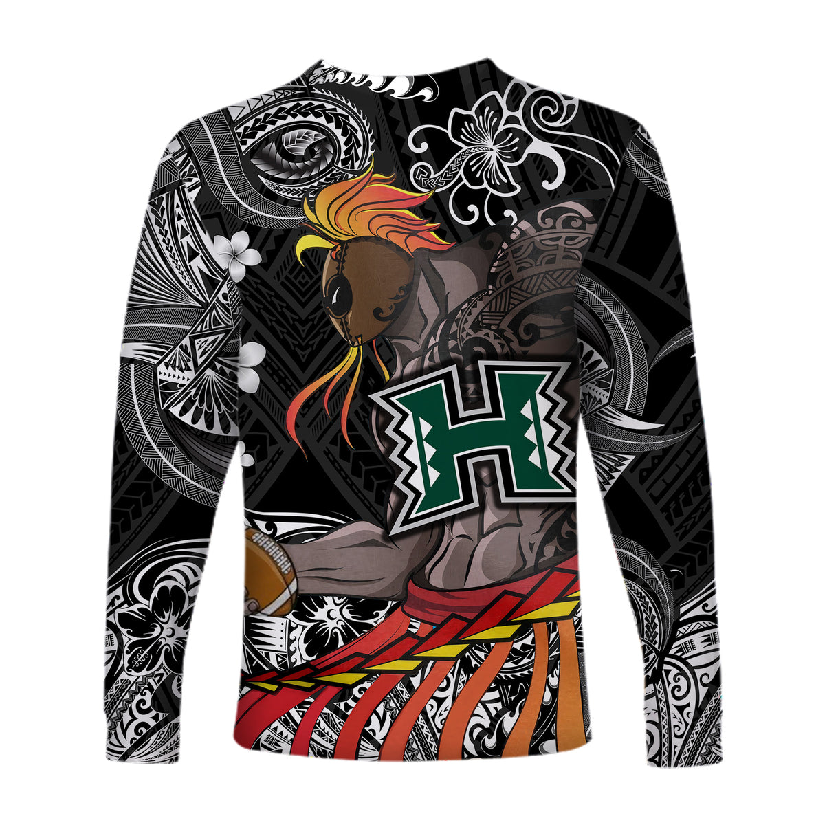 Hawaii Warriors Polynesian Long Sleeve Shirt Unique Style - Black LT8 - Polynesian Pride
