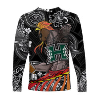 Hawaii Warriors Polynesian Long Sleeve Shirt Unique Style - Black LT8 - Polynesian Pride