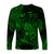 (Custom Personalised) Leo Zodiac Polynesian Long Sleeve Shirt Unique Style - Green LT8 - Polynesian Pride