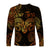 (Custom Personalised) Aries Zodiac Polynesian Long Sleeve Shirt Unique Style - Gold LT8 - Polynesian Pride