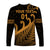 (Custom Personalised) New Zealand Rugby Maori Long Sleeve Shirt Silver Fern Koru Vibes - Gold LT8 - Polynesian Pride