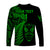 (Custom Personalised) New Zealand Haka Rugby Maori Long Sleeve Shirt Silver Fern Vibes - Green LT8 - Polynesian Pride