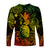 Hawaii Pineapple Polynesian Long Sleeve Shirt Unique Style - Reggae LT8 - Polynesian Pride