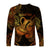 Aquarius Zodiac Polynesian Long Sleeve Shirt Unique Style - Gold LT8 - Polynesian Pride