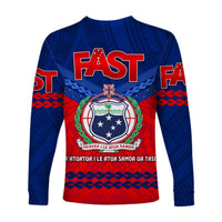 Samoa FAST Party Long Sleeve Shirt Simple Style LT8 - Polynesian Pride