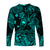 Hawaii Surfing Polynesian Long Sleeve Shirt Unique Style - Turquoise LT8 - Polynesian Pride