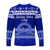 Taufa'ahau Pilolevu College Christmas Long Sleeve Shirt Simple Style LT8 - Polynesian Pride