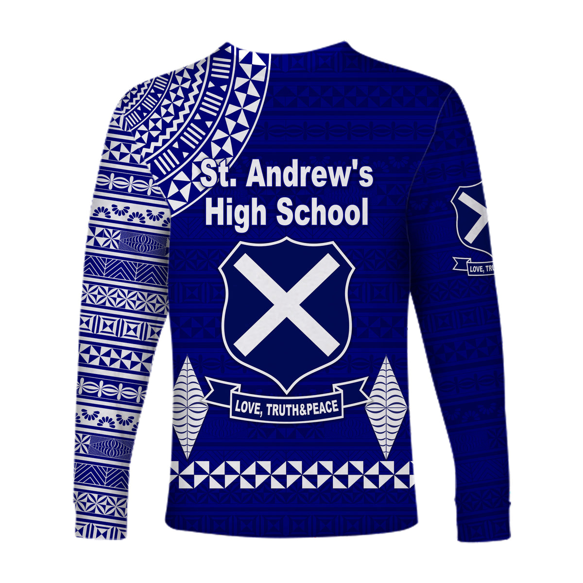 St. Andrew's High School Long Sleeve Shirt Simple Style LT8 - Polynesian Pride