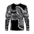 (Custom Personalised) Marquesas Islands Long Sleeve Shirt Marquesan Tattoo Original Style - Black LT8 - Polynesian Pride