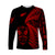 New Zealand Haka Rugby Maori Long Sleeve Shirt Silver Fern Vibes - Red LT8 Unisex Red - Polynesian Pride