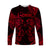 Gemini Zodiac Polynesian Long Sleeve Shirt Unique Style - Red LT8 Unisex Red - Polynesian Pride