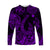 Hawaii Fish Hook Polynesian Long Sleeve Shirt Unique Style - Purple LT8 Unisex Purple - Polynesian Pride