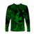 Hawaii Angry Shark Polynesian Long Sleeve Shirt Unique Style - Green LT8 - Polynesian Pride