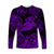 Hawaii Hammer Shark Polynesian Long Sleeve Shirt Unique Style - Purple LT8 Unisex Purple - Polynesian Pride