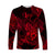 (Custom Personalised) Leo Zodiac Polynesian Long Sleeve Shirt Unique Style - Red LT8 Unisex Red - Polynesian Pride