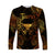 (Custom Personalised) Taurus Zodiac Polynesian Long Sleeve Shirt Unique Style - Gold LT8 Unisex Gold - Polynesian Pride