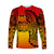 Marquesas Islands Long Sleeve Shirt Marquesan Tattoo Original Style - Gradient Red LT8 - Polynesian Pride