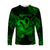 (Custom Personalised) Aquarius Zodiac Polynesian Long Sleeve Shirt Unique Style - Green LT8 Unisex Green - Polynesian Pride