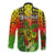 (Custom Personalised) Hawaii Flowers Long Sleeve Button Shirt Color Tribal Pattern Hawaiian LT13 - Polynesian Pride