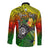 (Custom Personalised) The Shaka Hawaii Long Sleeve Button Shirt Tropical Flowers Reggae Version LT13 - Polynesian Pride