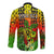 Hawaii Flowers Long Sleeve Button Shirt Color Tribal Pattern Hawaiian LT13 - Polynesian Pride