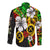 (Custom Personalised) Vanuatu Long Sleeve Button Shirt Polynesia Tie Dye Hibiscus Flowers LT13 - Polynesian Pride