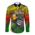 (Custom Personalised) The Shaka Hawaii Long Sleeve Button Shirt Tropical Flowers Reggae Version LT13 - Polynesian Pride