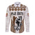 Custom Text and Number Fiji Rugby Bati Long Sleeve Button Shirt Proud Tapa Pattern LT13 - Polynesian Pride