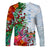 (Custom Personalised) Fiji Long Sleeve Shirt Proud Fijian Tapa mix Tagimoucia Flowers LT13 - Polynesian Pride