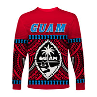 Guam Chamorro Long Sleeve Shirt Latte Stone Red Polynesian Haligi LT13 - Polynesian Pride