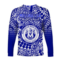 Hawaii Long Sleeve Shirt Moanalua High School Tribal Kakau LT14 - Polynesian Pride