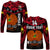 (Custom Text And Number) Papua New Guinea Rugby Long Sleeve Shirt PNG Kumuls Bird Of Paradise Black LT14 Unisex Black - Polynesian Pride