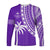 Fiji Rugby Sevens Long Sleeve Shirt Fijian 7s Tapa Polynesian Purple LT13 Unisex Purple - Polynesian Pride