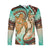 Hawaii Long Sleeve Shirt Polynesian Shark And Sea Turtle Dreamy Turquoise Artsy LT14 Unisex Turquoise - Polynesian Pride