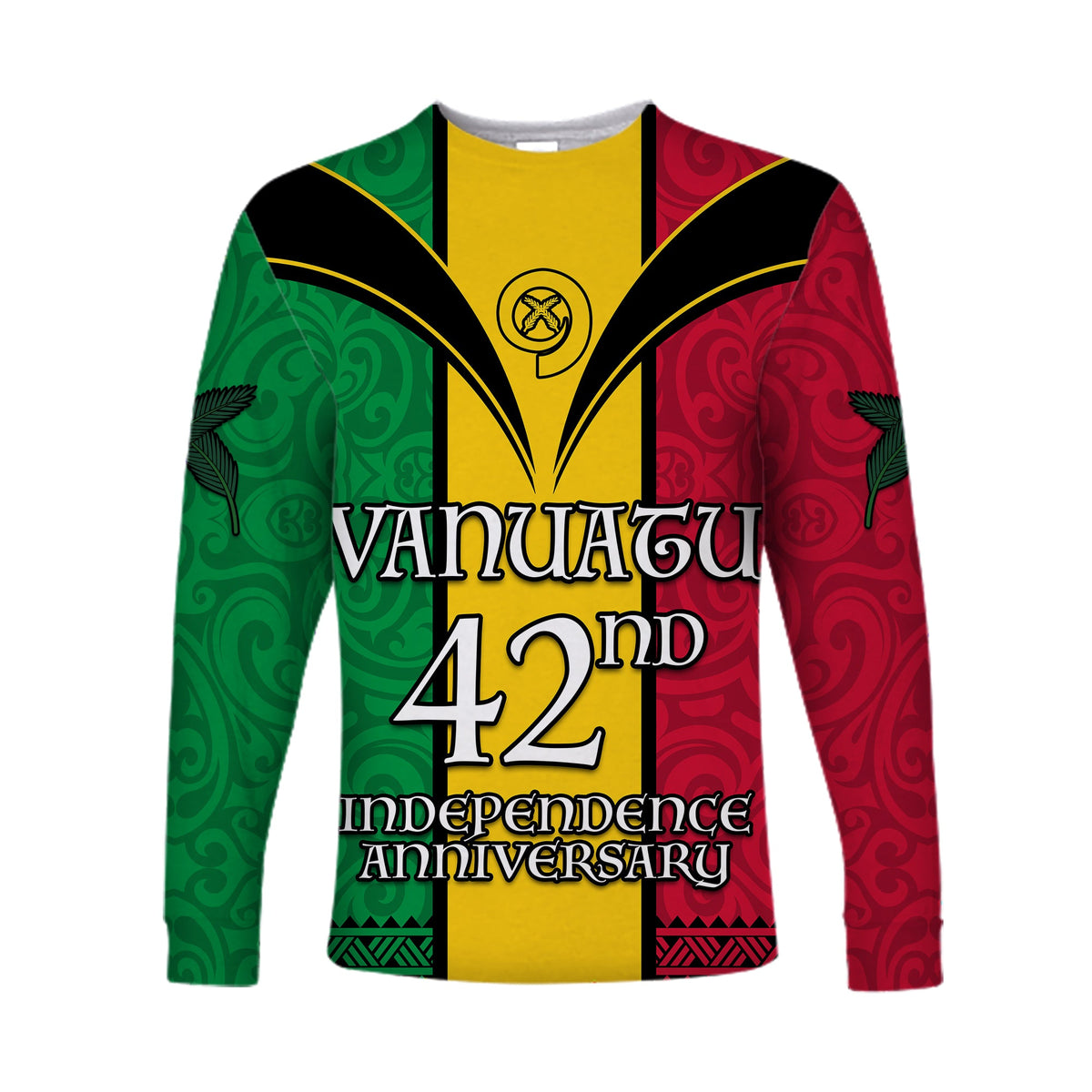 (Custom Text and Number) Vanuatu 1980 Long Sleeve Shirt Vanuatuan Independence Day LT13 - Polynesian Pride