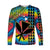 (Custom Personalised) Hawaii Rainbow Tie Dye Long Sleeve Shirt Flowers Polynesian Hawaiian Tribal LT13 - Polynesian Pride