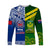 (Custom Personalised) Samoa Rugby and Australia Rugby Long Sleeve Shirt Toa Samoa Mix Kangaroos Pacific LT14 Unisex Art - Polynesian Pride