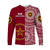 (Custom Personalised) Tonga Eua High School Long Sleeve Shirt Tongan Ngatu Pattern LT14 - Polynesian Pride