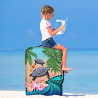 Polynesian Turtle Coconut Tree And Orchids Luggage Cover LT14 - Polynesian Pride