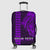 (Custom Personalised) Hawaii Luggage Cover Kakau Kanaka Maoli Combine Polynesian Shark Ver.05 LT14 Purple - Polynesian Pride