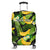 (Custom Personalised) Hawaii Luggage Cover Tropical Flowers With Banana Summer Ver.02 LT14 Black - Polynesian Pride