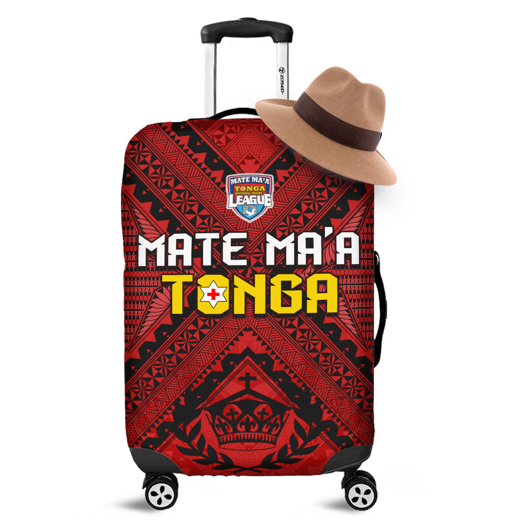 Tonga Rugby MMT Luggage Covers Ngatu Mate Maa Tonga Simple LT13 Red - Polynesian Pride