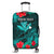 (Custom Personalised) Hawaii Luggage Cover Hibiscus Kanaka Hawaiian Map Sea Turtle Ver.02 LT14 Turquoise - Polynesian Pride