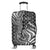 (Custom Personalised) Hawaii Luggage Cover Kakau Polynesia Hawaiian Fish Hook Ver.08 LT14 Black - Polynesian Pride