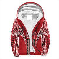 Hawaii - Lahainaluna High Sherpa Hoodie AH Red - Polynesian Pride