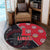 Hawaii - Lahainaluna High Round Carpet - AH Round Carpet Red - Polynesian Pride