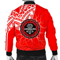hawaiiJacket - Lahainaluna High Men's Bomber Jacket - Forc Style AH - Polynesian Pride