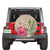 Lauhala Hibiscus Spare Tire Cover AH Black - Polynesian Pride